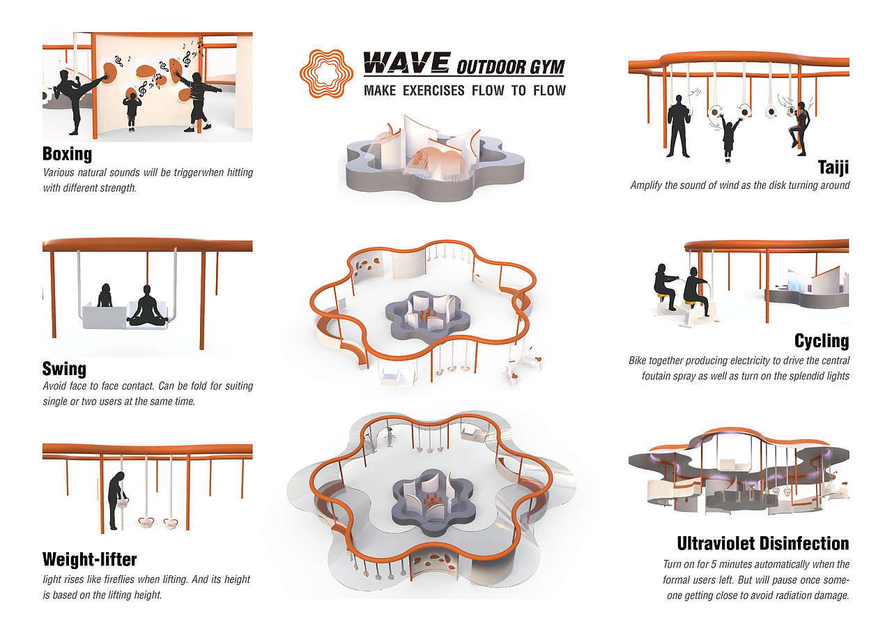 WAVE Outdoor Gym | WAVE社区户外健身设施设计