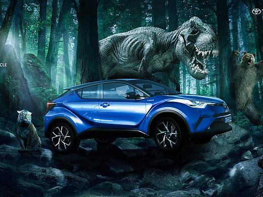 TOYOTA越野车视觉合成设计