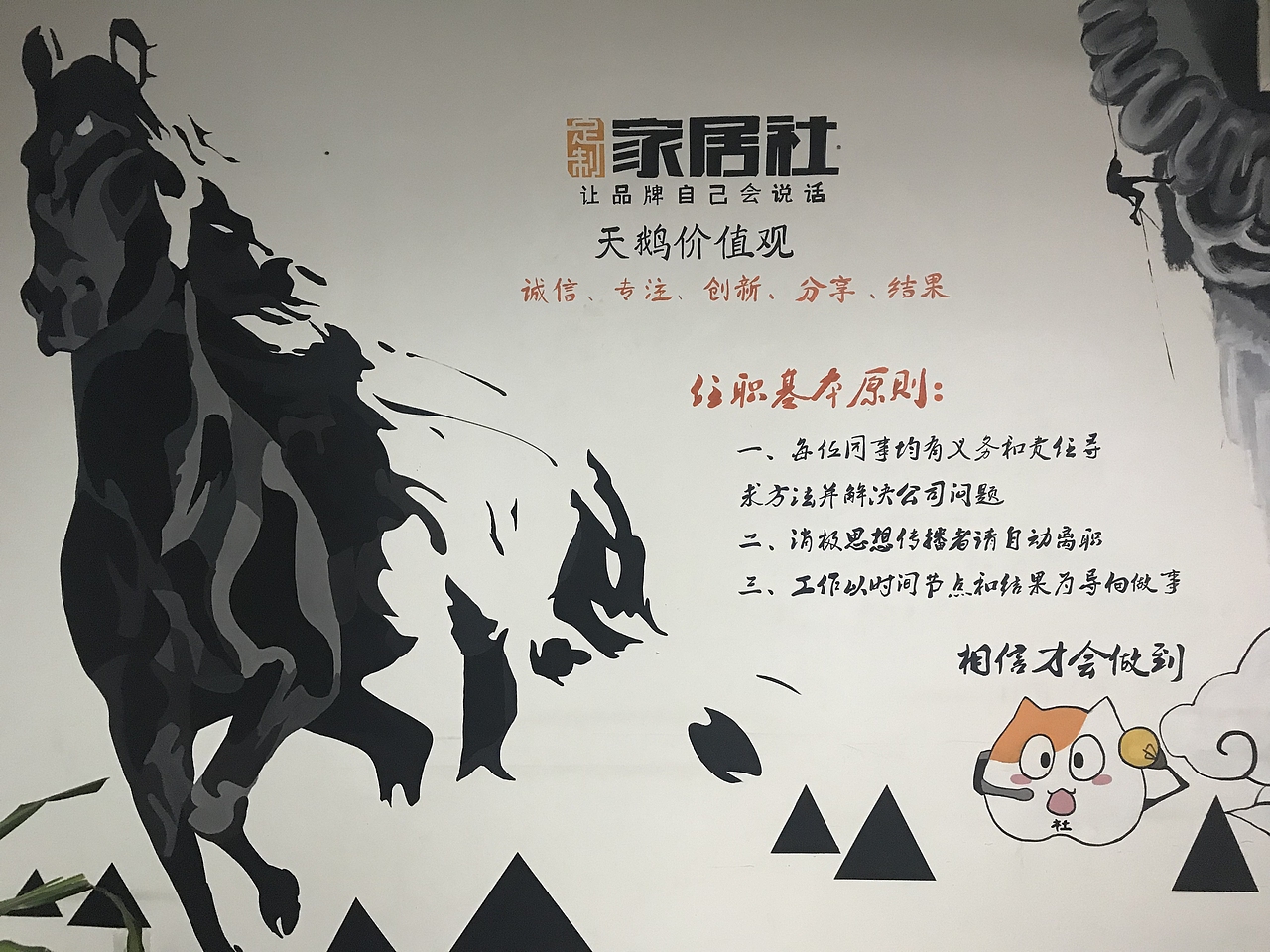 企业文化宣传墙墙绘作品（图ZMTkyNTkwNDM2） - 新锐潮流插画 - 站酷设计师SilverBB原创素材 - 站酷ZCOOL