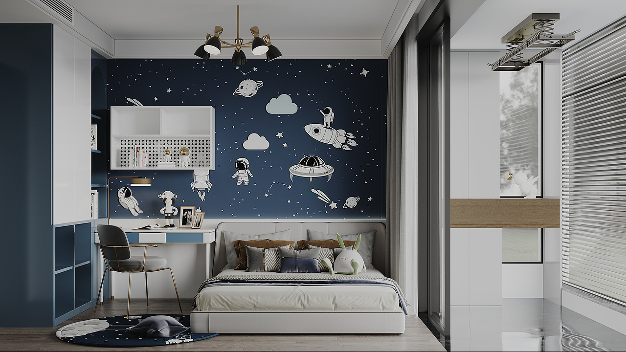 儿童房—集设美学（图ZMjc5NDUzMzA4） - 家装设计 - 站酷设计师集设美学原创素材 - 站酷ZCOOL