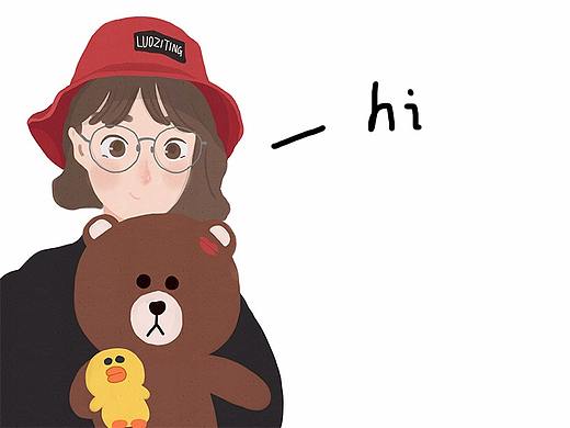 手繪頭像（個人主頁-ZMjY2NDM1MDQ=） - 商業(yè)插畫 - 站酷設計師LUOJING醬原創(chuàng)素材 - 站酷ZCOOL