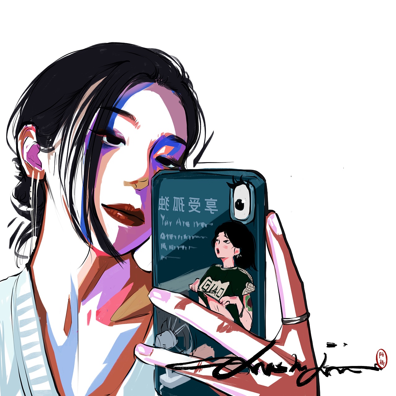 色块小头像|插画|创作习作|福夸 - 原创作品 - 站酷 (zcool)