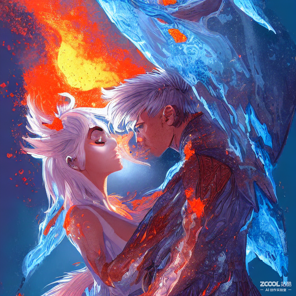 #AI创作实验室#冰火两重天