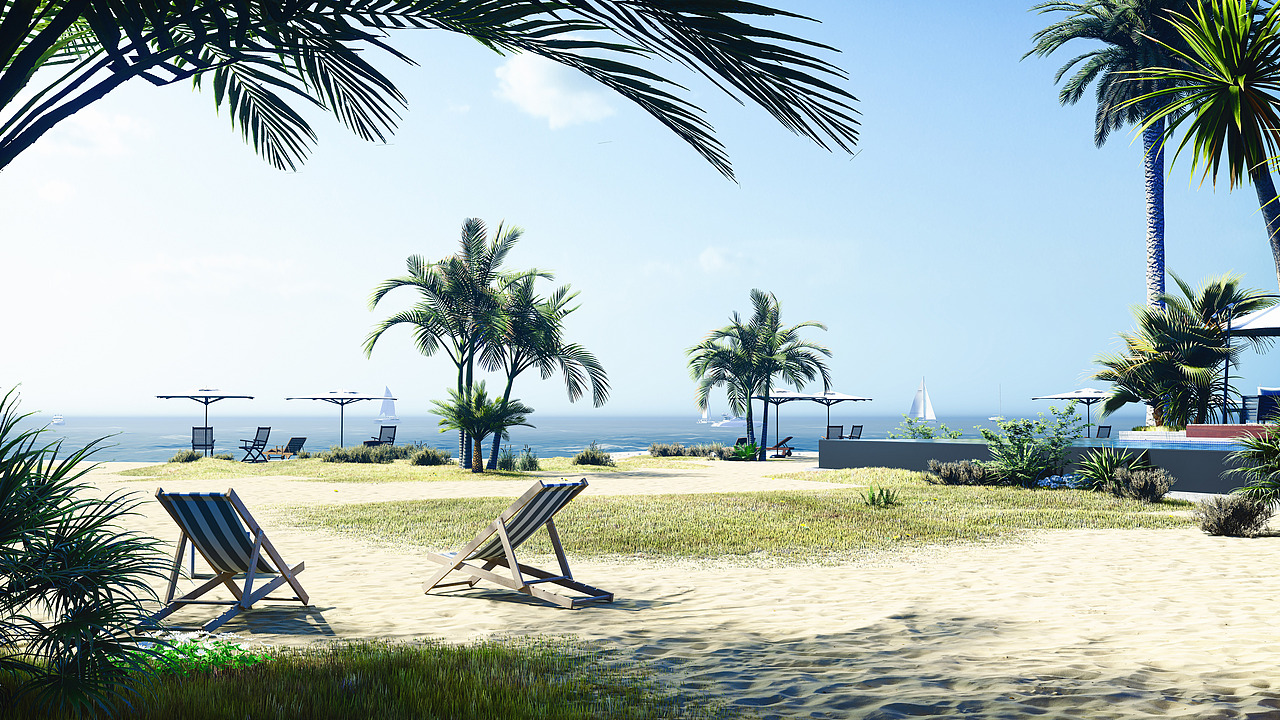 海洋沙滩（图ZMjcyNTYxOTEy） - 景观设计 - 站酷设计师巧雕匠原创素材 - 站酷ZCOOL