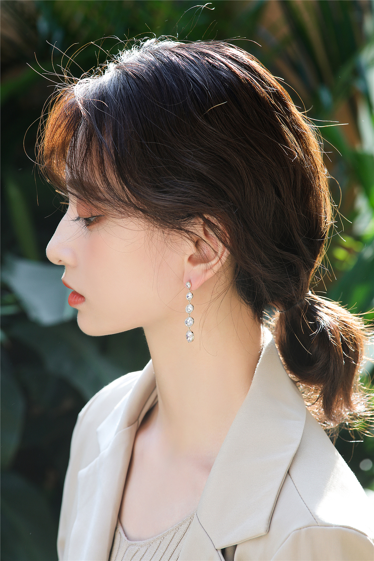 饰品拍照饰品模特图耳环拍照饰品模特饰品摄影