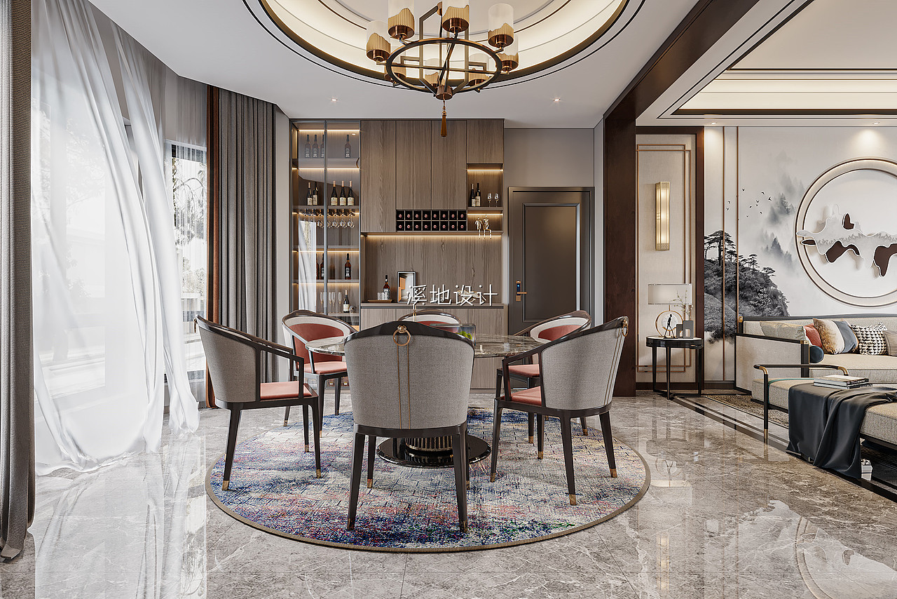 现代中式别墅 新中式别墅