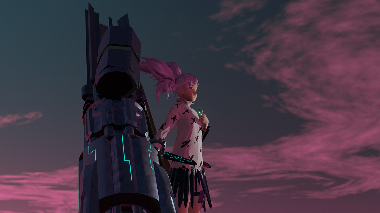 作为一个红色警戒心灵终结的粉丝,我将焚风的创始者芸如用blender做了