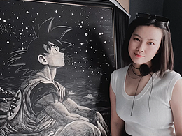 木刻版画 悟空