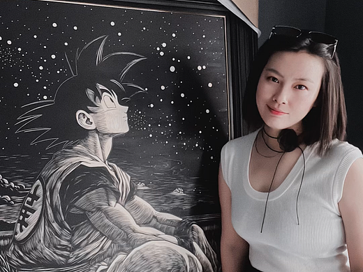 木刻版画 悟空