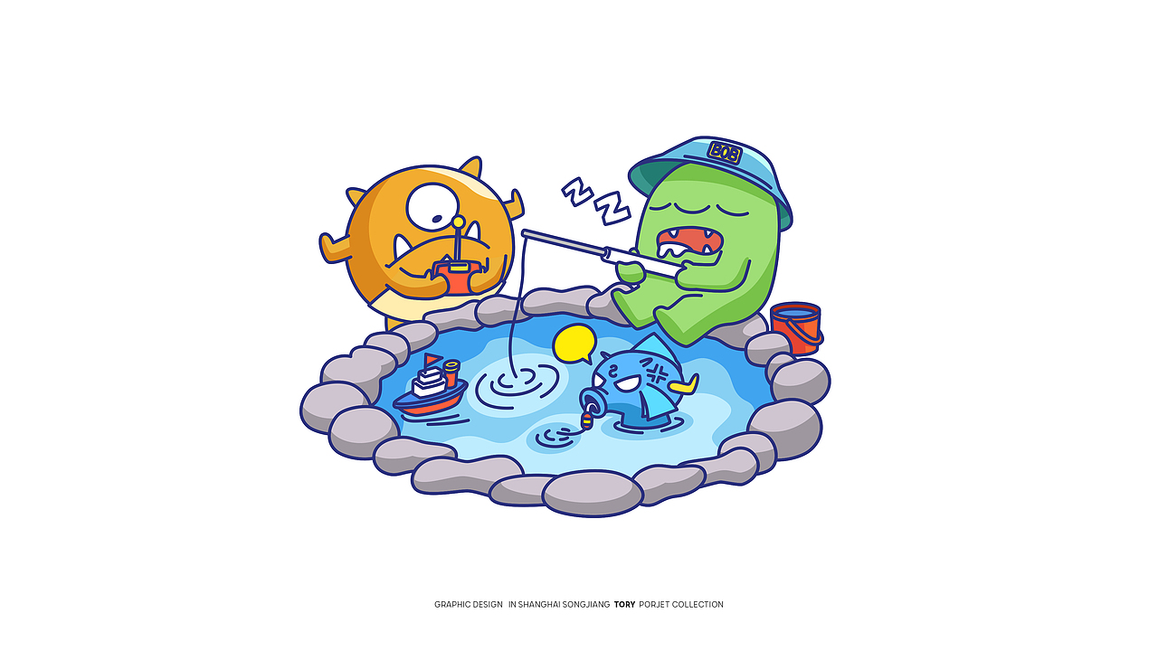 球球清明踏青（图ZMjUwMDQ3MDY0） - 商业插画 - 站酷设计师剩个饭原创素材 - 站酷ZCOOL