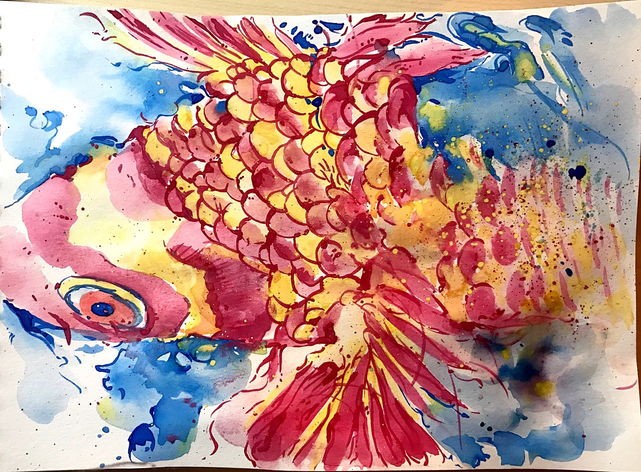 watercolor-鱼（1）