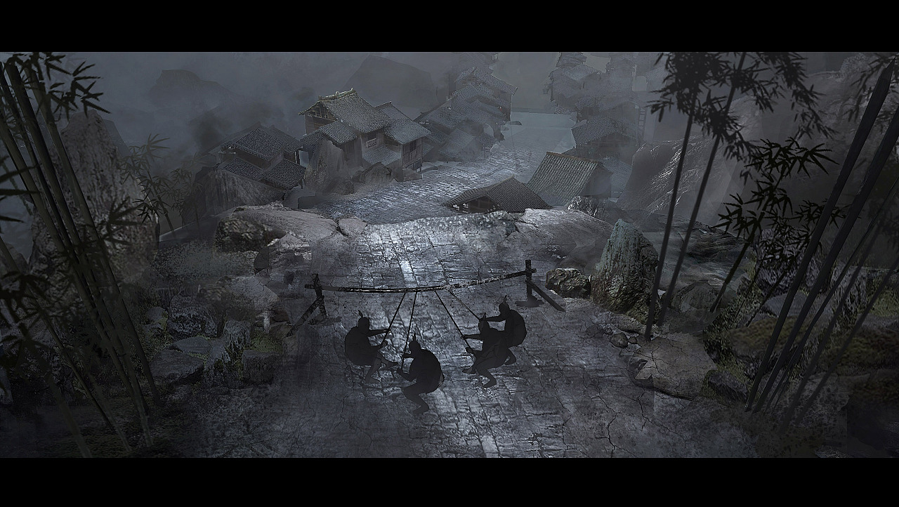 2017年参与一部水墨风格电影,很荣幸参与境洲场景设计西安|概念设计师