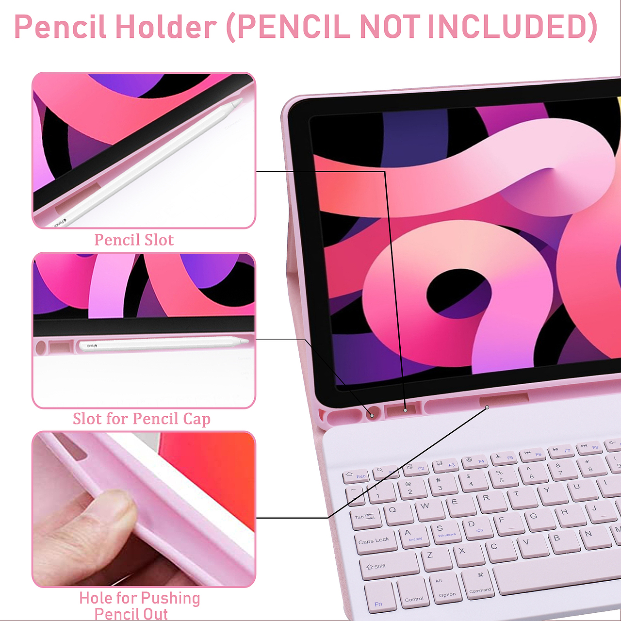 10.2粉色键盘皮套