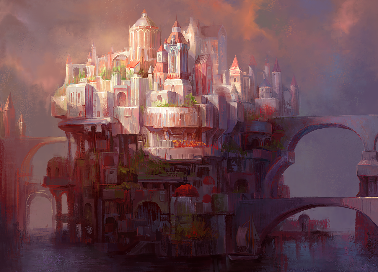 城堡临摹|插画|游戏原画|东ooo_原创作品-站酷(zcool)