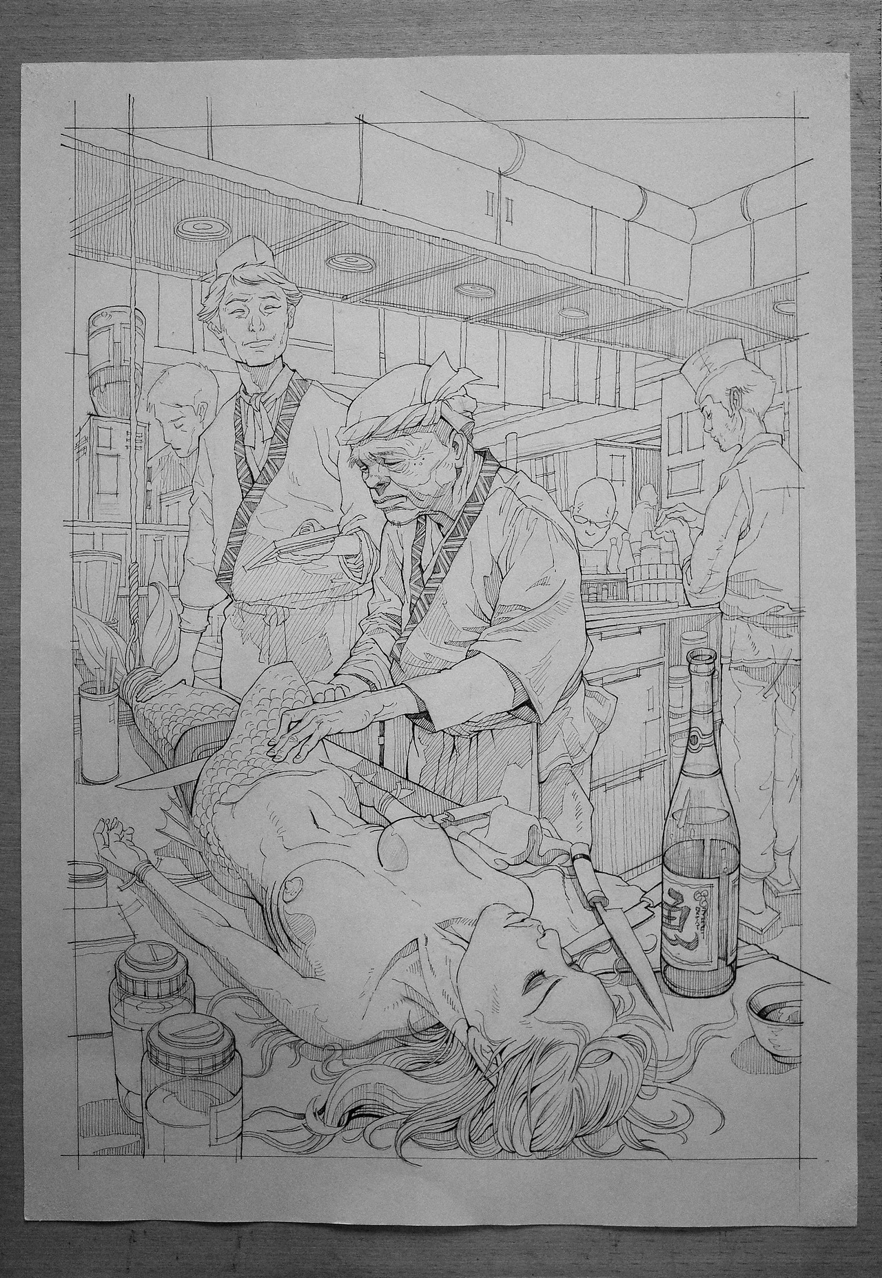 人鱼（图ZNTUzMTE1Njg=） - 绘画 - 站酷设计师z68611188原创素材 - 站酷ZCOOL