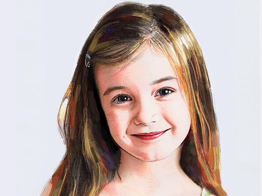 色彩练习-小女孩（个人主页-ZMjUzNDY4NjQ=） - 创作习作 - 站酷设计师tengzheng原创素材 - 站酷ZCOOL