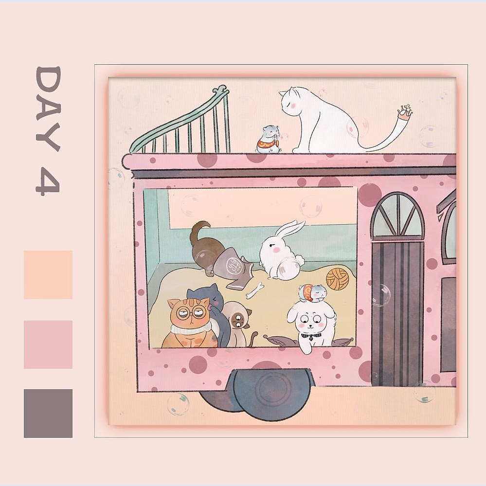 水彩风的一周目插画（图ZMjQ1ODU3NTcy） - 艺术插画 - 站酷设计师颜小拾原创素材 - 站酷ZCOOL