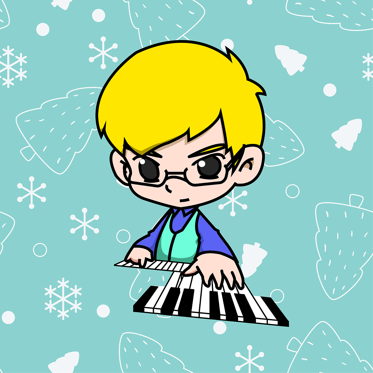 Q版乐队（图ZMzc2NDg4ODA=） - 单幅漫画 - 站酷设计师Desmond_Cheuk鸿原创素材 - 站酷ZCOOL