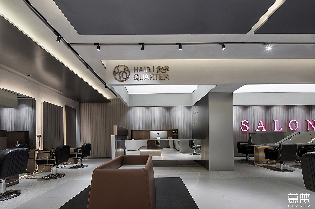 慕梵设计 X HAIRQUARTER丨金属艺术空间 纵享蜕变之旅