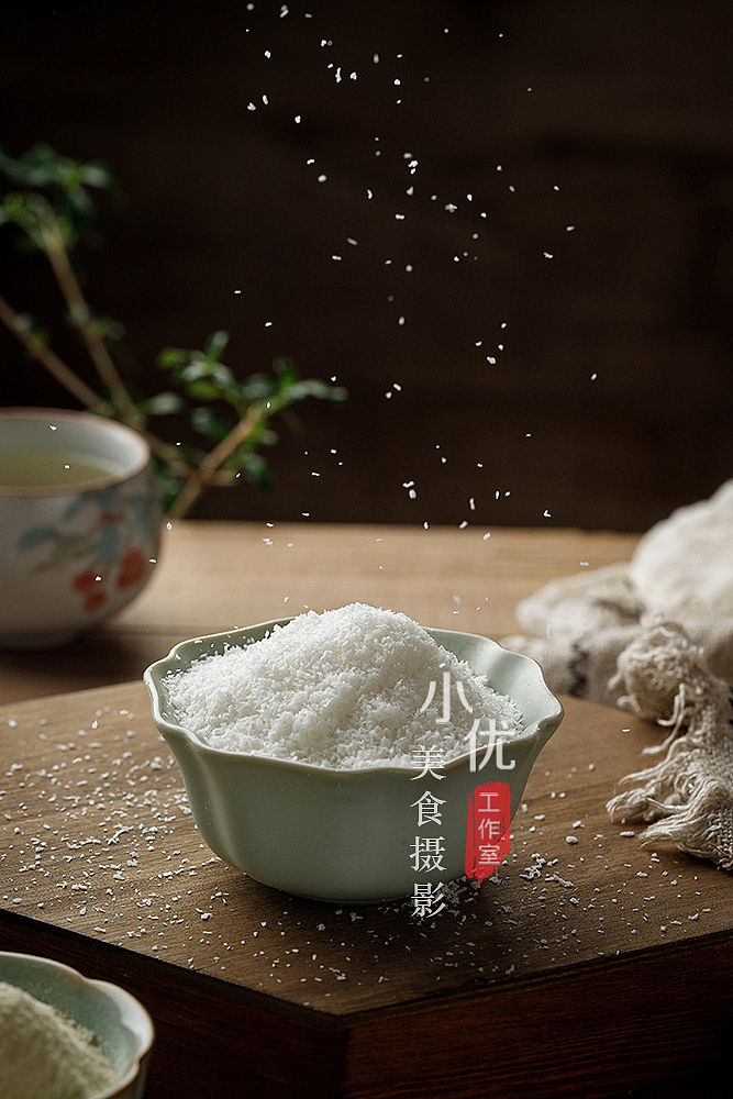 复古风 面包烘焙材料 椰蓉粉（图ZMjQzNzI0ODI4） - 产品摄影 - 站酷设计师小优美食摄影原创素材 - 站酷ZCOOL