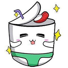 可爱的 小酸奶>表情包,第一次作很多不足,喜欢的快来品尝我吧!