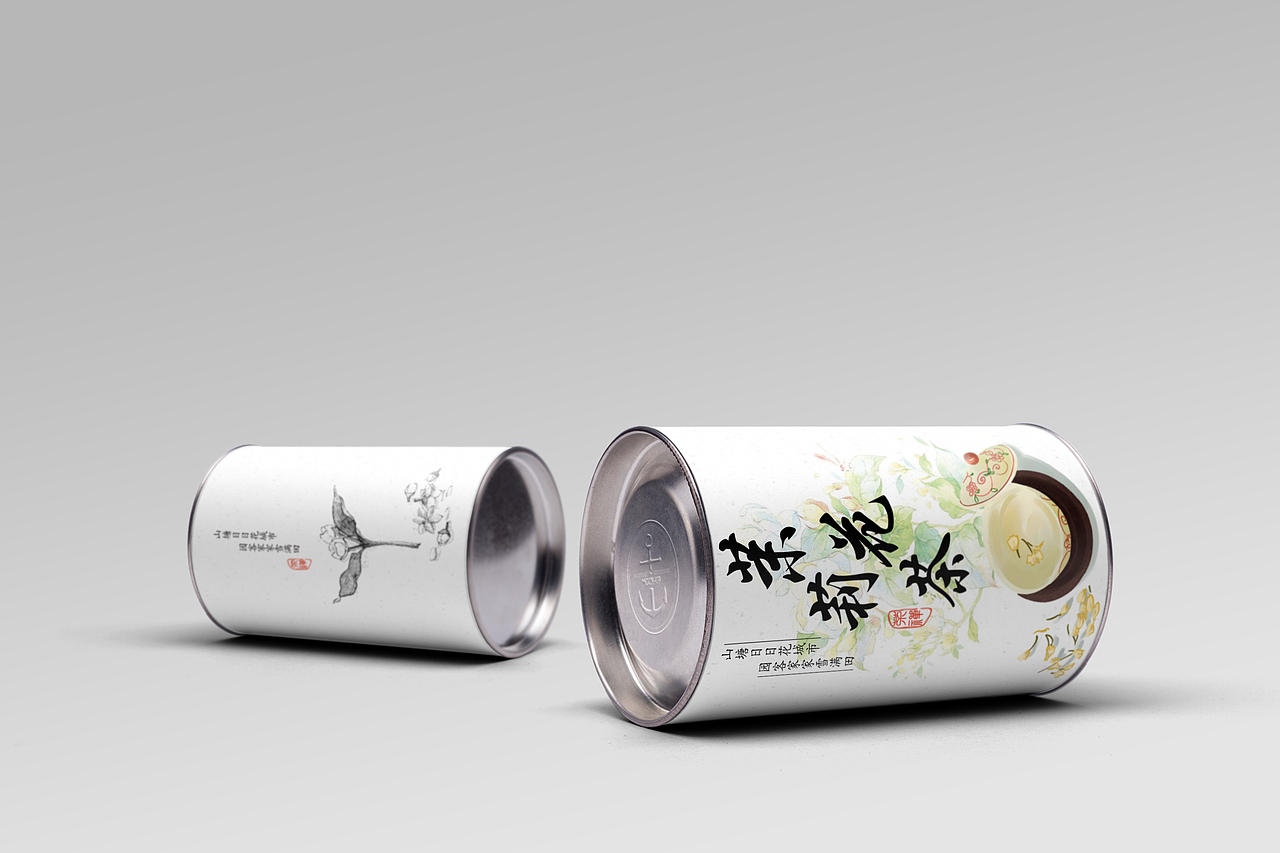 茉莉花茶海报设计包装设计插画设计视觉vi系统设计（图ZOTMwOTMwNDQ=） - 图案 - 站酷设计师文二毛原创素材 - 站酷ZCOOL