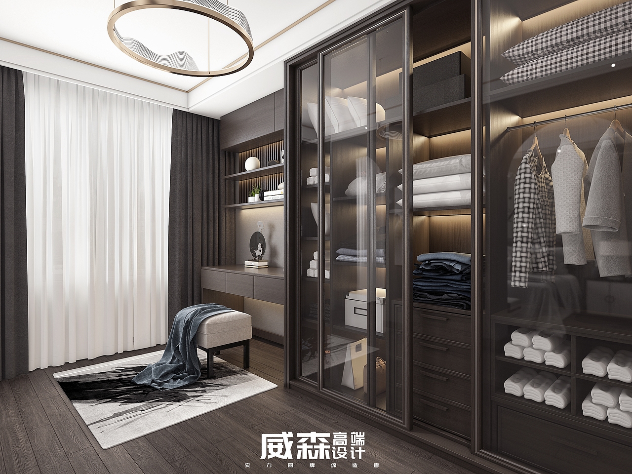 家装|新中式样板间（图ZMjA3MTYzNTEy） - 家装设计 - 站酷设计师VS18656027090原创素材 - 站酷ZCOOL