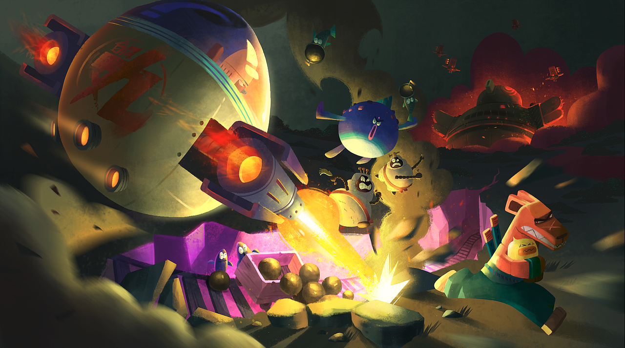 风帧（KIFRAME）X 泰尚文化《鸡飞狗跳》（图ZMjMyMjExNDA4） - 动画片 - 站酷设计师KiframeStudio原创素材 - 站酷ZCOOL