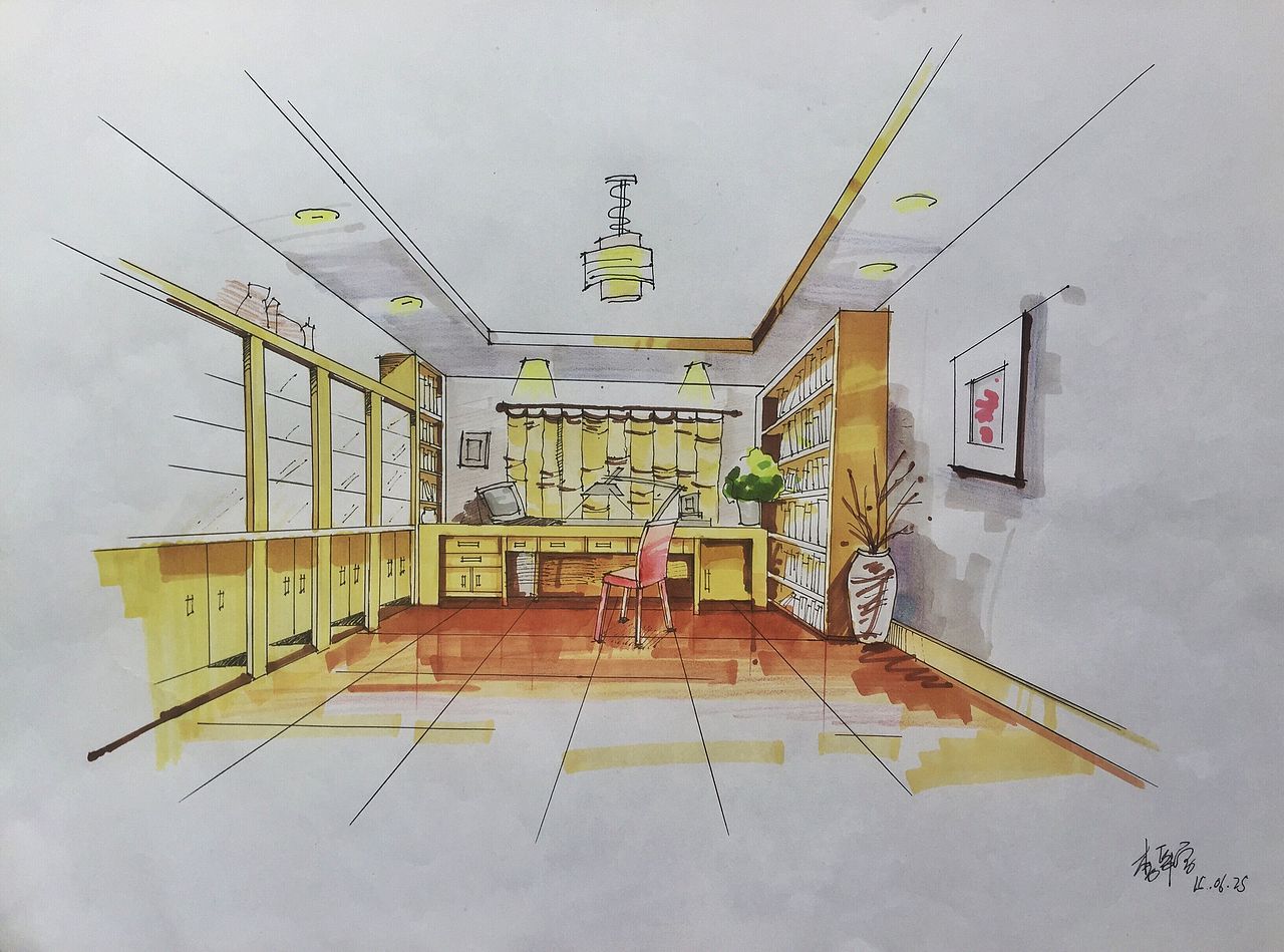 室内设计简稿（图ZMzYzMDY3MDA=） - 家装设计 - 站酷设计师lilyseven27原创素材 - 站酷ZCOOL