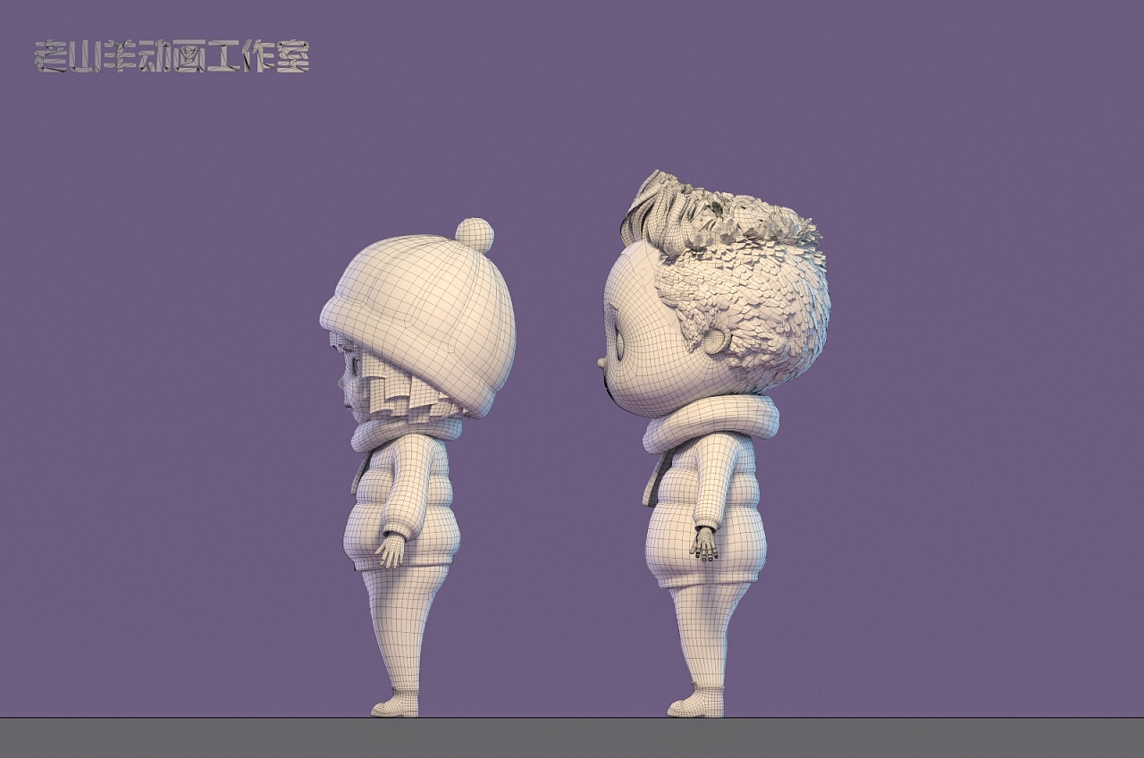 卡通男孩maya卡通形象设计片头动画视频制作三维建模 - 原创作品