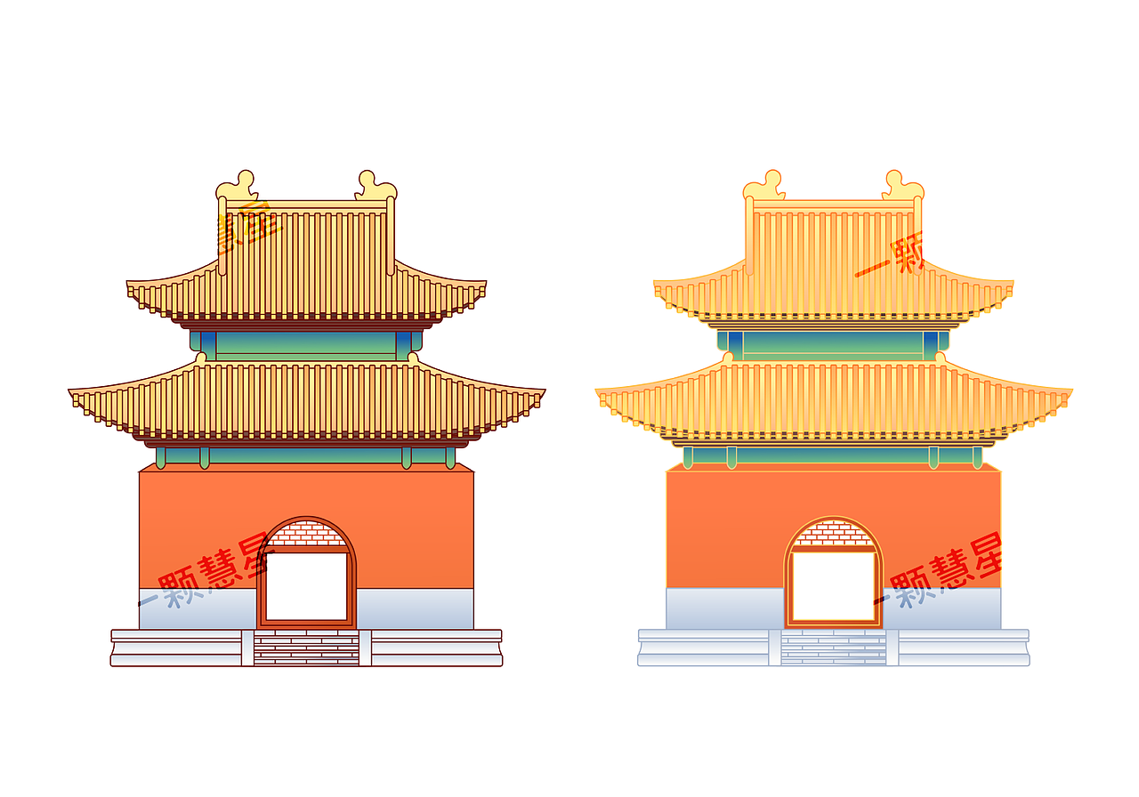 中国各地城市地标建筑矢量插画（图ZMjYxMTAzMzcy） - 商业插画 - 站酷设计师晚风在画画原创素材 - 站酷ZCOOL