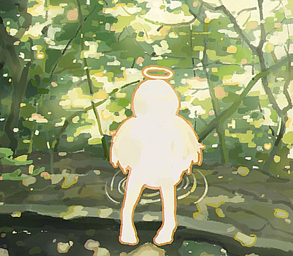绿色与小天使（图ZMzU3MjM3OTEy） - 创作习作 - 站酷设计师鲫鱼橘原创素材 - 站酷ZCOOL