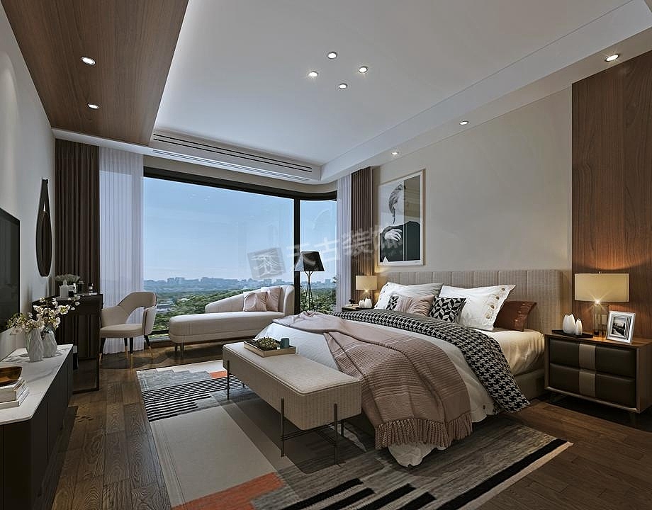 龙湖舜山府装修效果图,现代简约大平层户型设计赏析