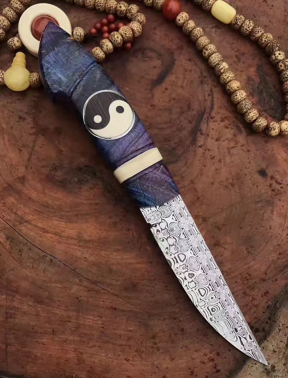 瑞粉天梯纹,进口稳定化木料,xy和玳瑁为装饰,规格较大23厘米之多,精工