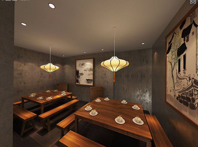 骉骉老火锅店（图ZOTA1MDA4NjQ=） - 家装设计 - 站酷设计师zrzs1224原创素材 - 站酷ZCOOL