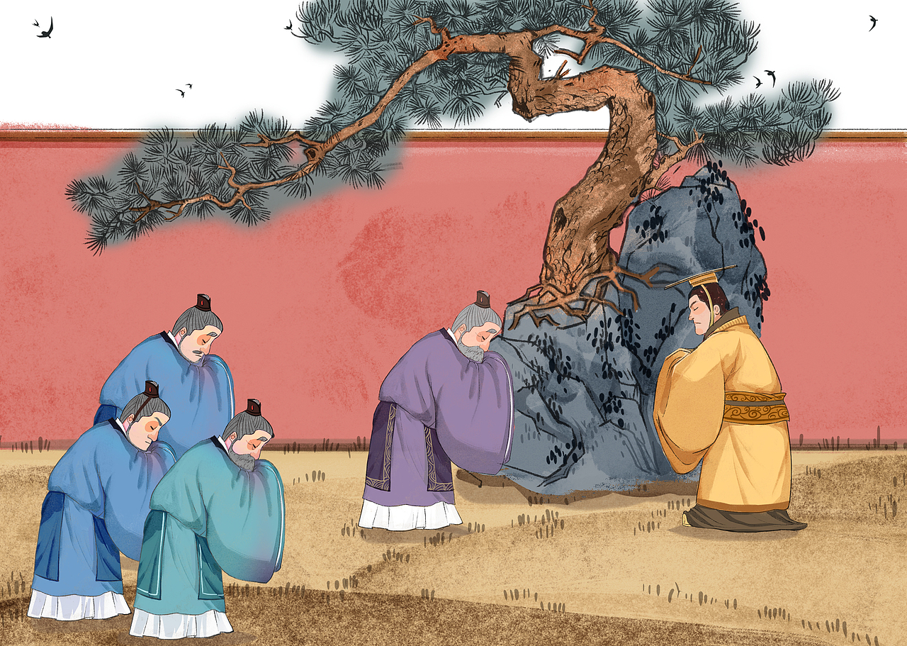 中国历史故事绘本插画创作