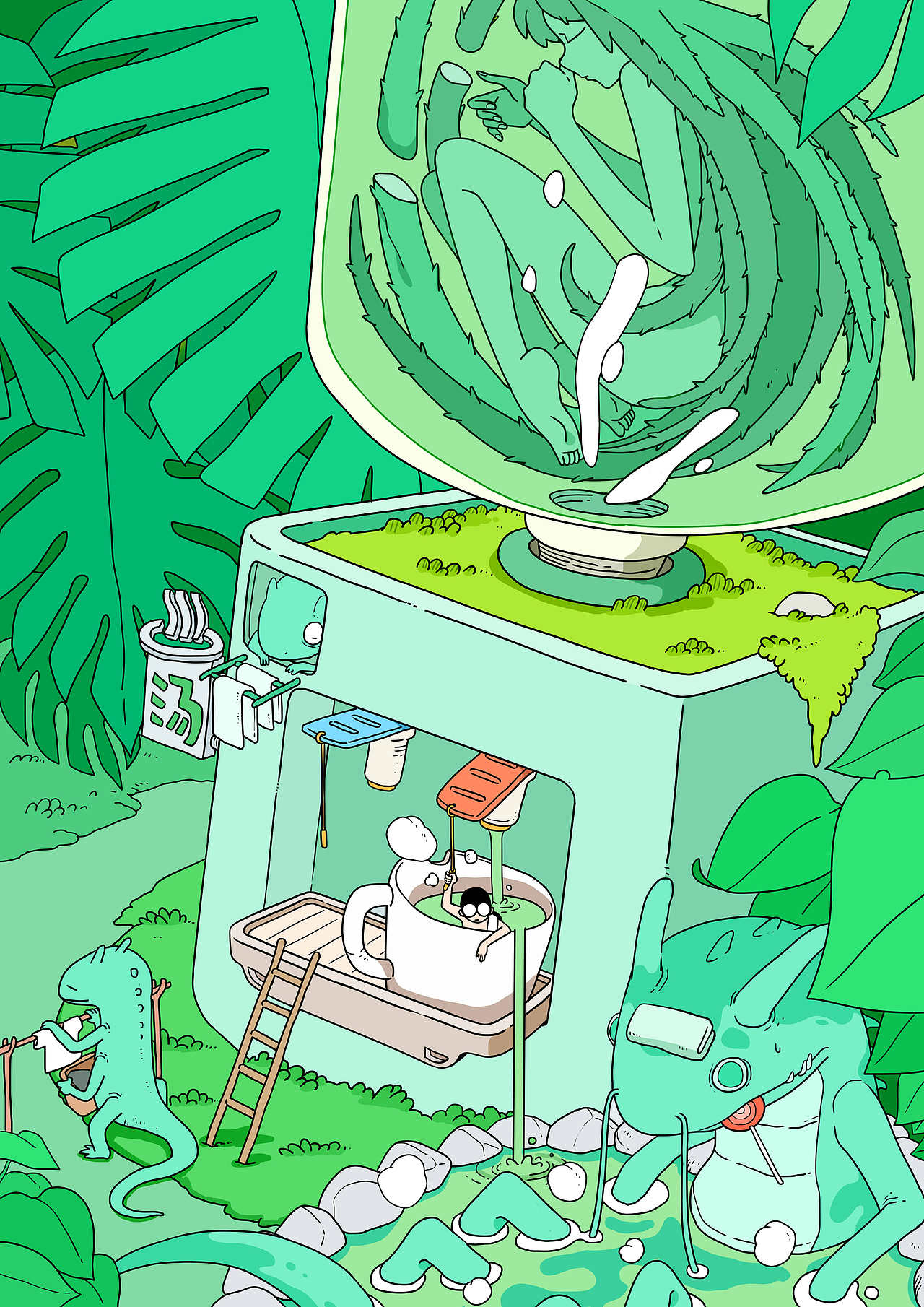 逃避型人格【四】（图ZMTI1OTQ0ODg0） - 创作习作 - 站酷设计师林遭遇原创素材 - 站酷ZCOOL