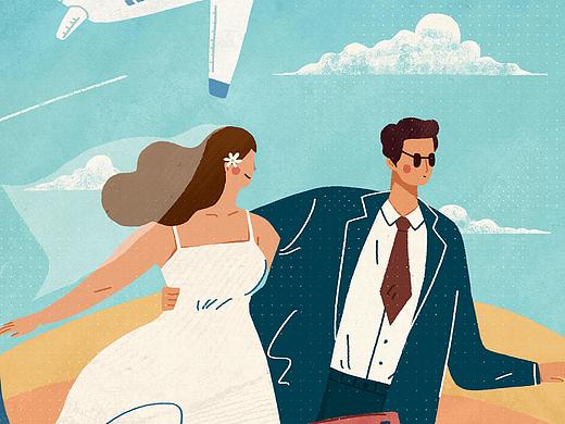 旅行公司情侣活动海报