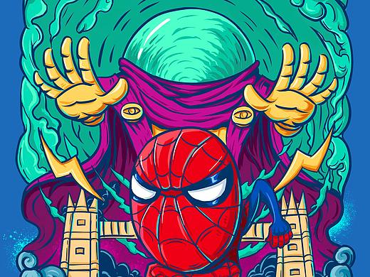 蜘蛛侠:英雄远征 手绘插画