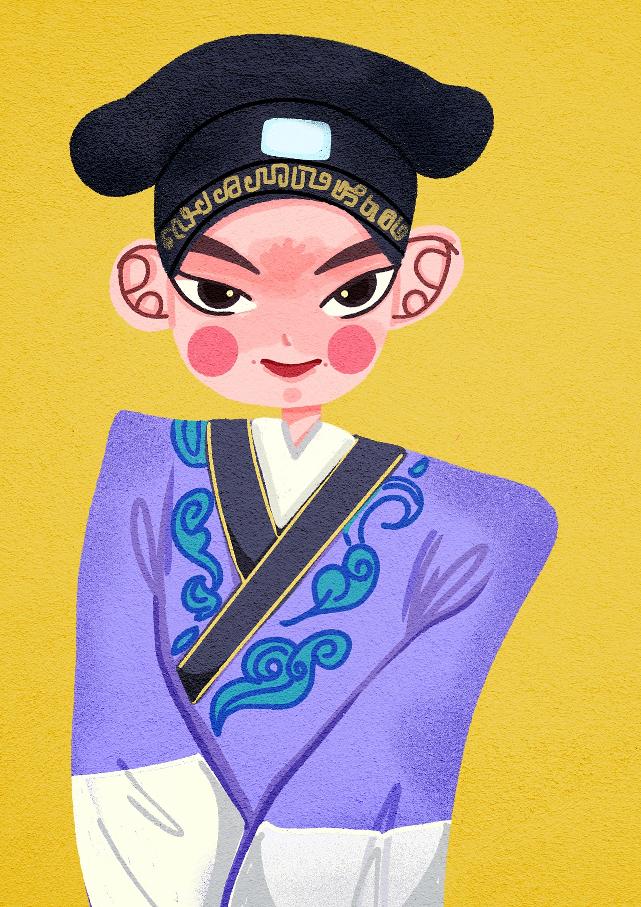 原创插画l戏曲人物练习