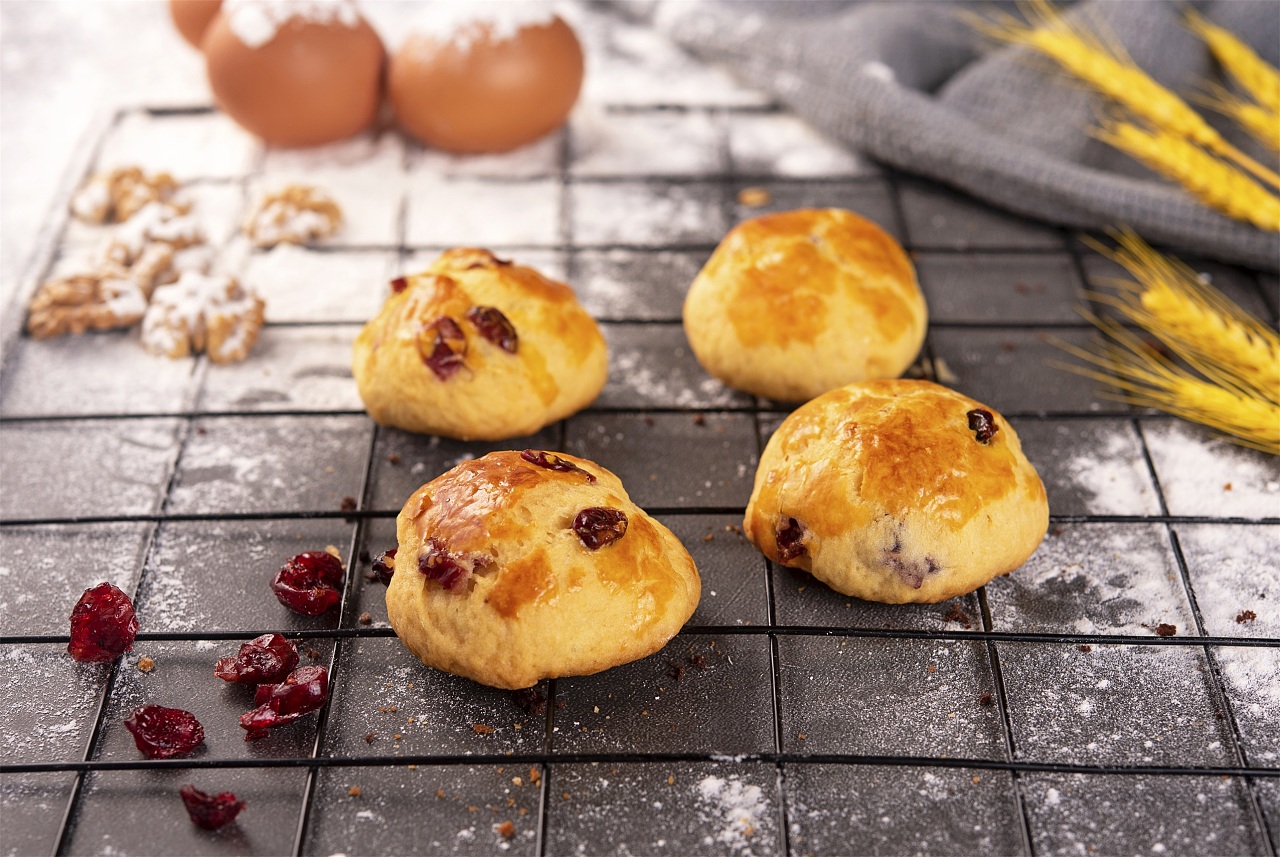 小面包西式甜点芝士蛋糕蔓越莓酥焦糖核桃仁