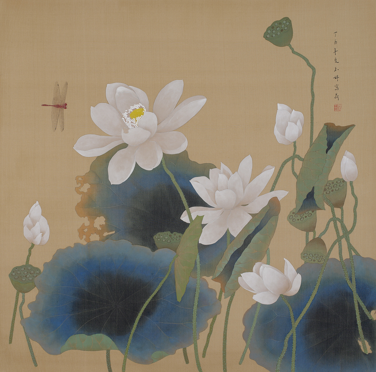 写荷|纯艺术|绘画|王玉婷老师 - 原创作品 - 站酷 (zcool)