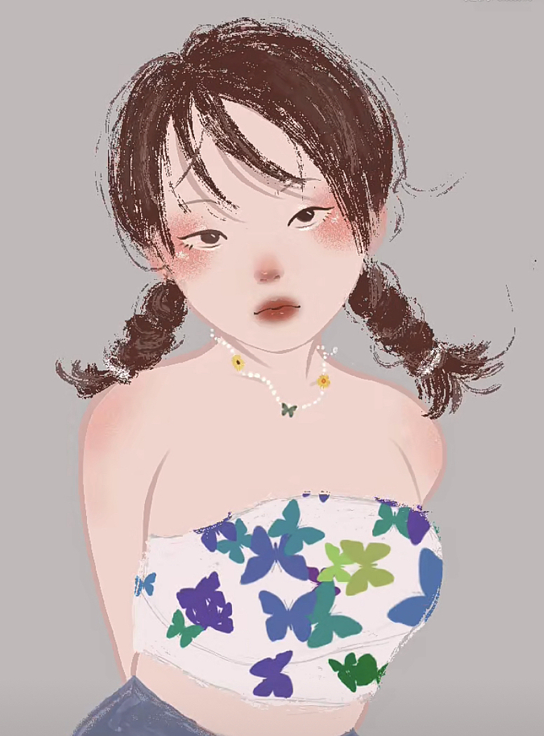 画的辣目洋子哈哈哈|插画|创作习作|七十南南 - 原创作品 - 站酷