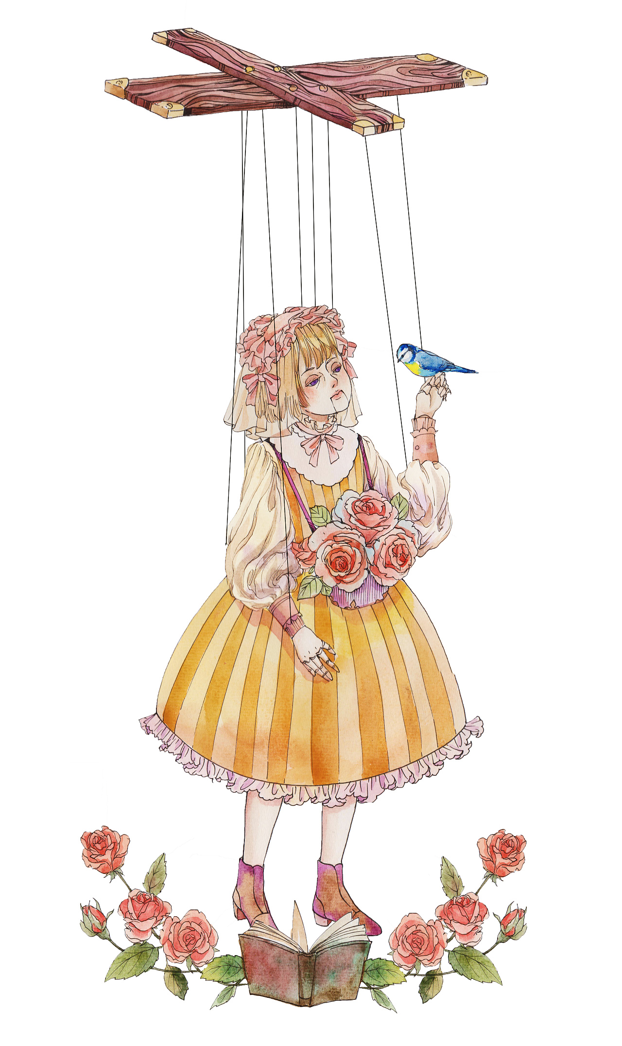 牵线木偶|插画|商业插画|Dimoo - 原创作品 - 站酷 (ZCOOL)