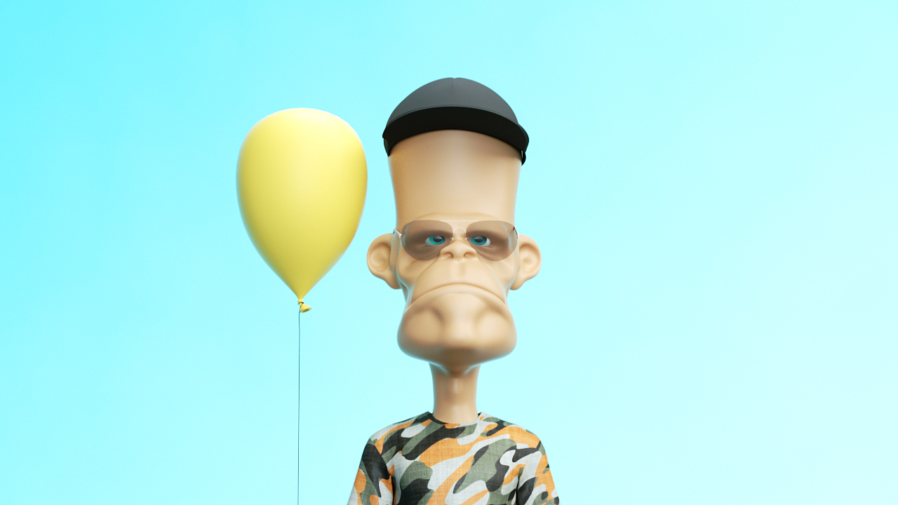 3D NFT project " THE CALM MAN "