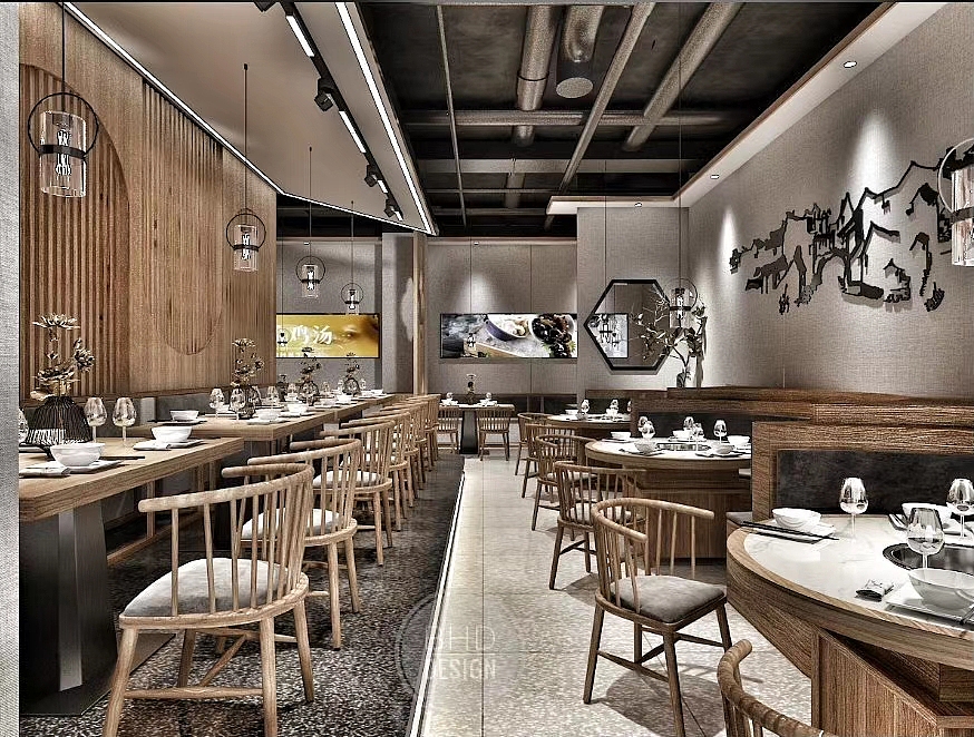 山西太原 新美莱花椒鸡火锅/椰子鸡（图ZMjQzNDc2MTY0） - 家装设计 - 站酷设计师山合商业空间设计原创素材 - 站酷ZCOOL