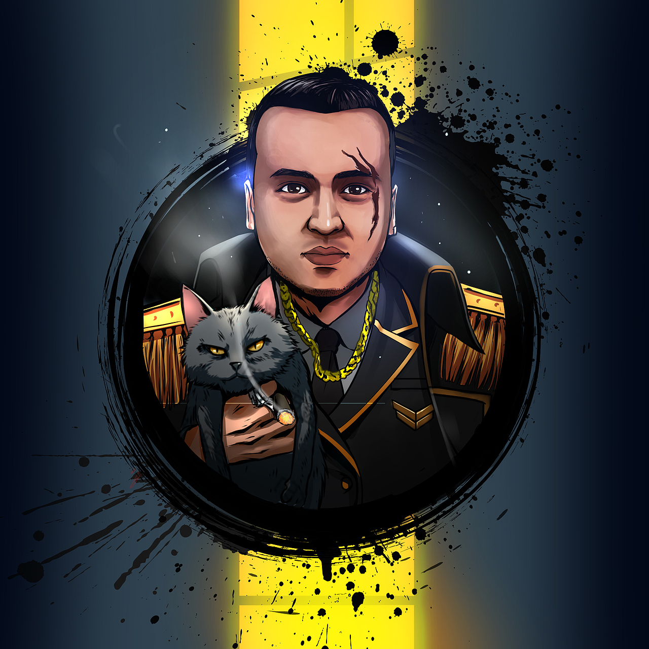 军阀风头像（图ZMjYwMTE1NDY4） - 商业插画 - 站酷设计师尧尧唏嘘原创素材 - 站酷ZCOOL