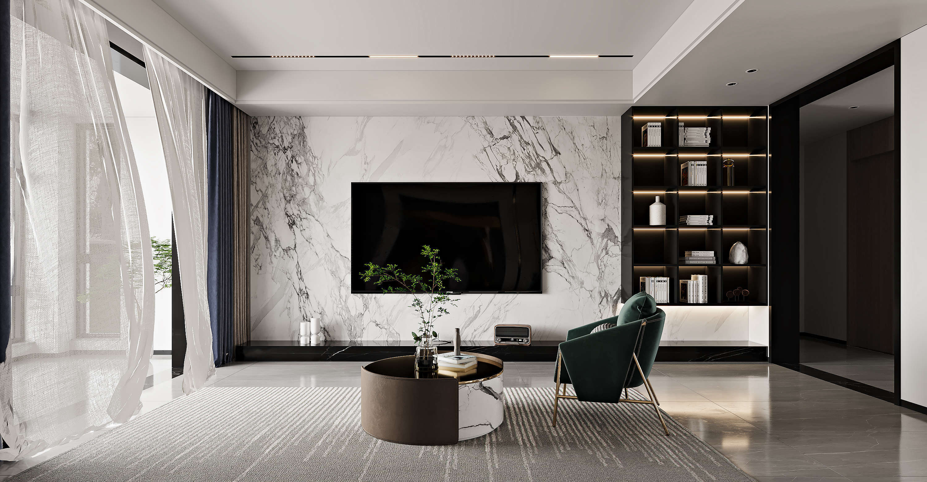 现代简约风格-家装设计2021-10套无水印