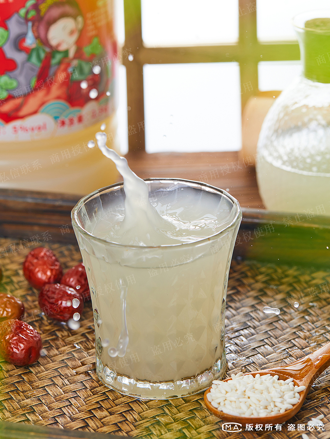 糯米酒拍摄|美食拍摄|酒品摄影图