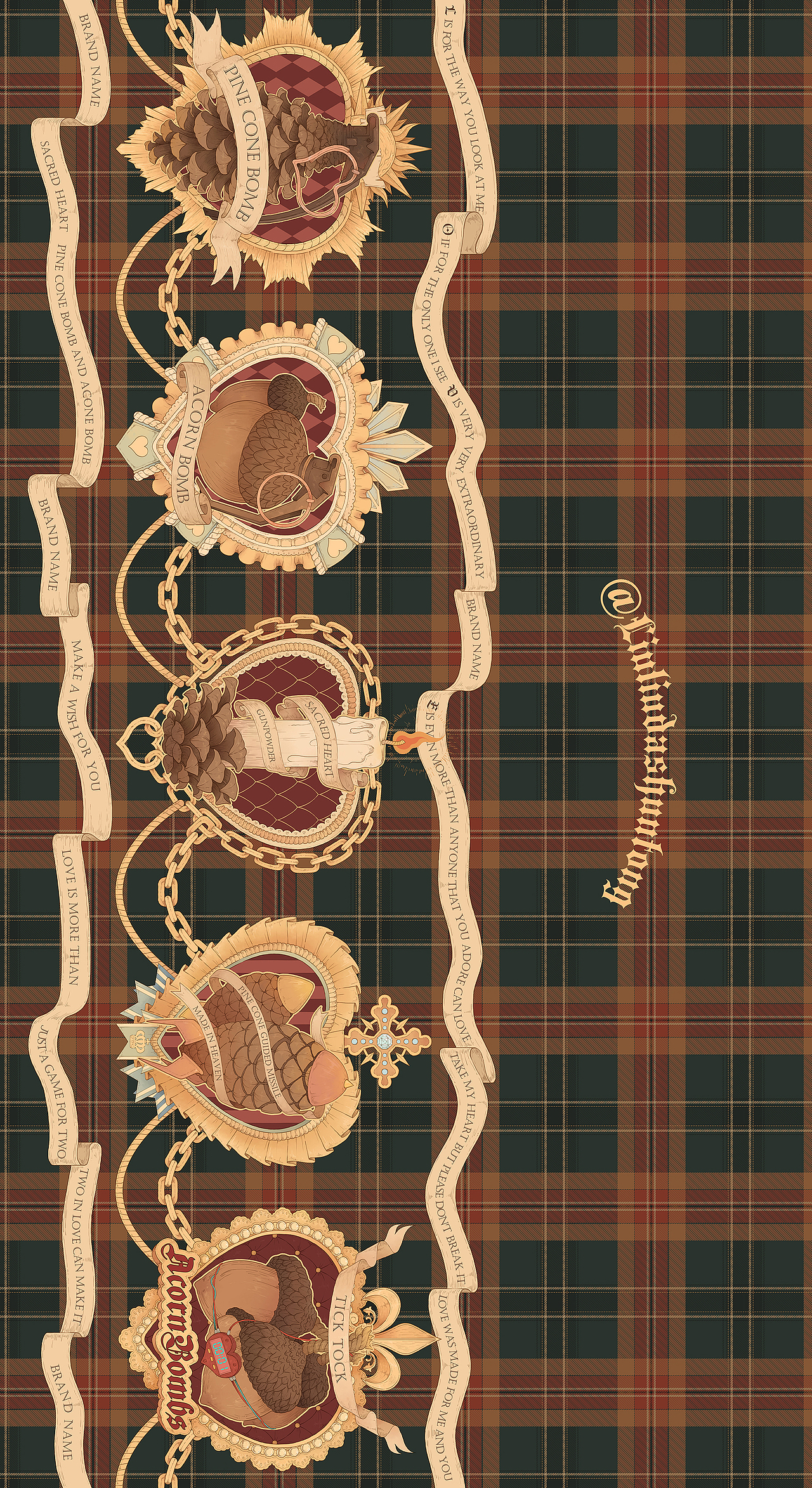 【火药甜心】复古插画/定位循环（图ZMjA3MTY4ODg0） - 商业插画 - 站酷设计师桃伯伯TAOPAIPAI原创素材 - 站酷ZCOOL